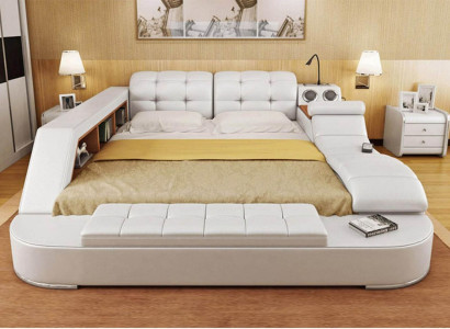Chesterfield Double Luxury Design Bed 180x200 Multifunction sbett new